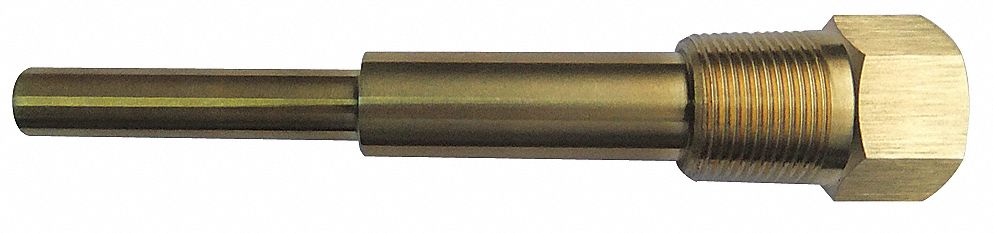 Bimetal Thermowell Brass 1/2 NPSM