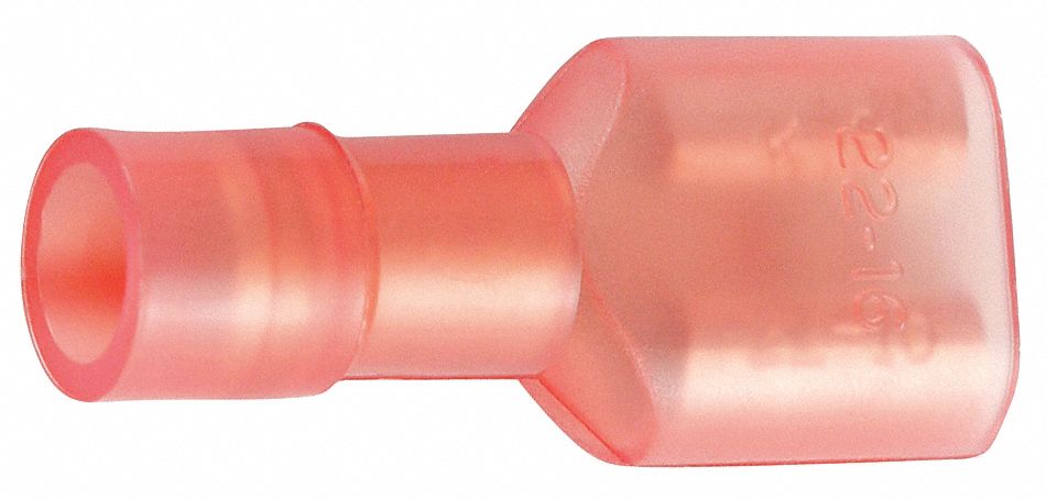 WireDisconnect Brass Red Nylon PK100