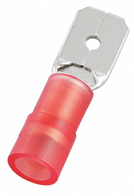 WireDisconnect Brass Red Nylon PK100