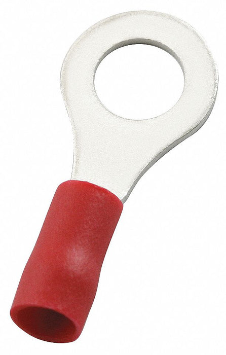 RT 22to16AWG Vinyl Red Stud1/2in PK100