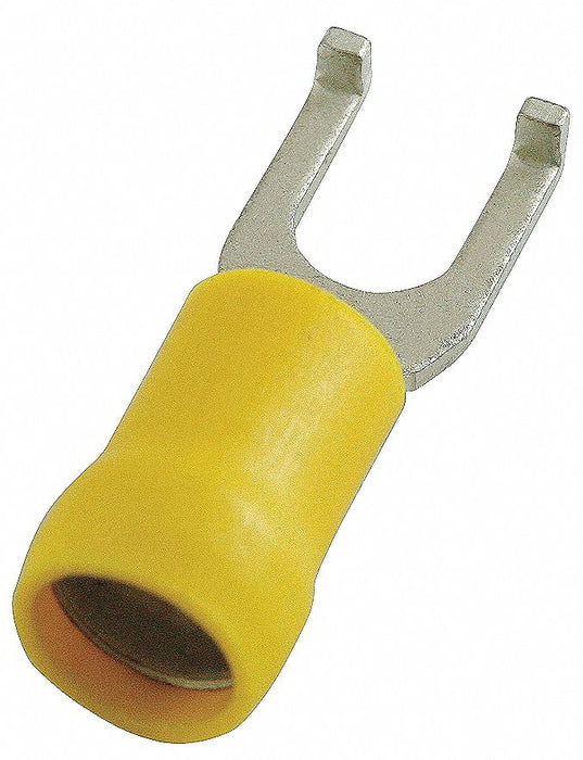 FT 12to10AWG Vinyl Yellow Stud#8 PK50