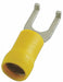 FT 12to10AWG Vinyl Yellow Stud#6 PK50