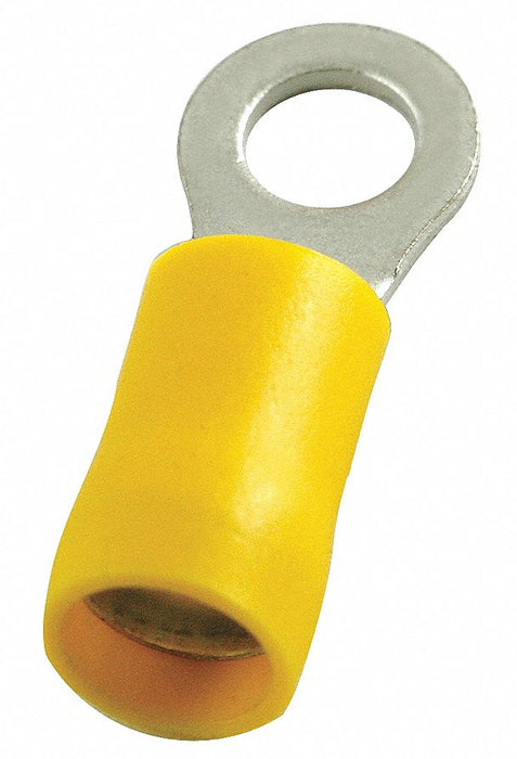 RT 12-10AWG Vinyl Yellow Stud5/16in PK50