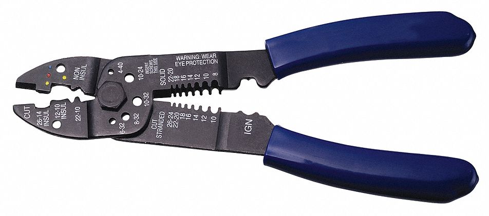 Crimping Tool 6 Way 8 1/4 In