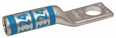 OneHoleLugCmprsnConn Long Blue 24