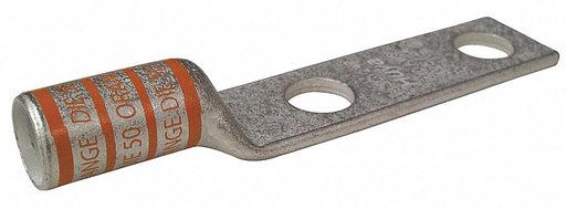 TwoHoleLugCmprsnConn Long Orange 50