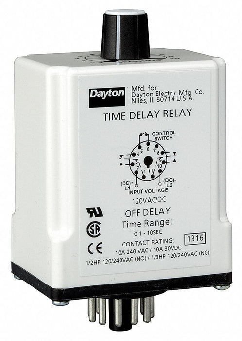 H7825 SinFunTimeDelayRelay 24VAC/DC 11Pins
