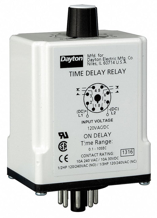 H7808 SinFunTimeDelayRelay 24VAC/DC 8Pins