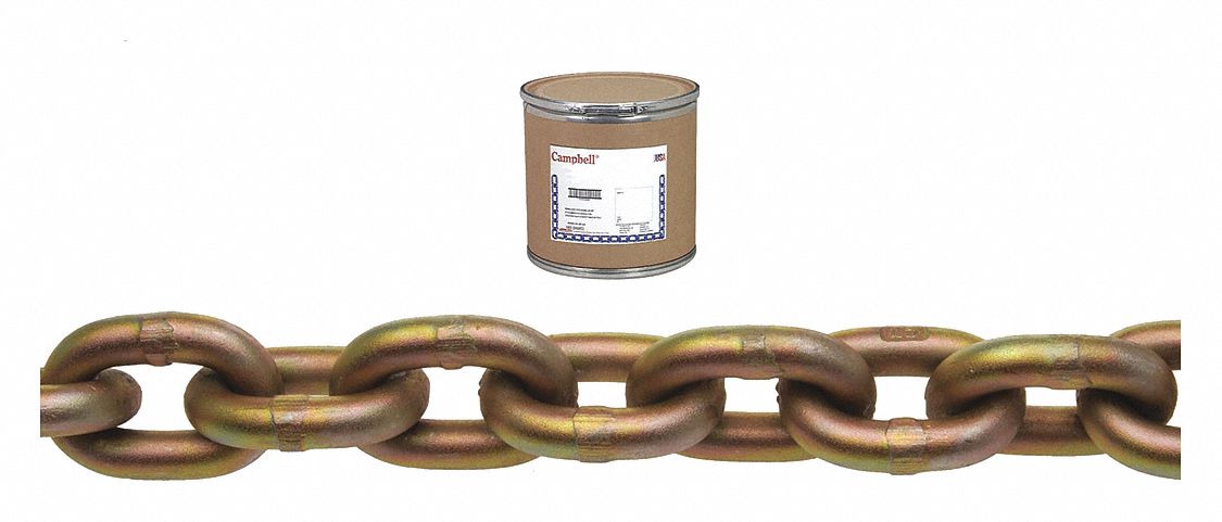 1/4In Gr 70 Chain Yellow Chromate 400Ft