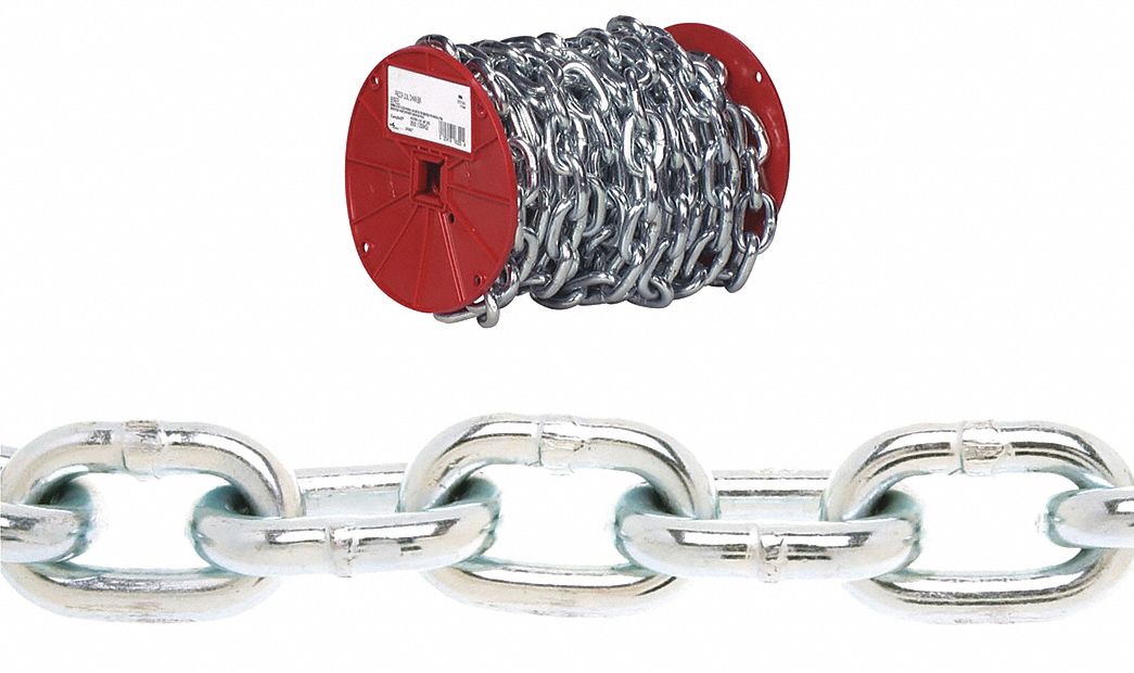 3/16In Grade 30 Proof Coil Chain 100Ft