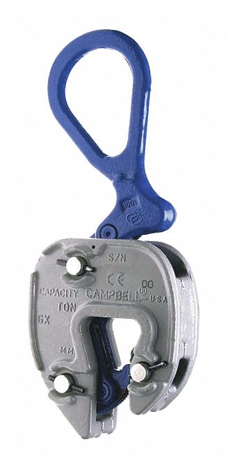 Gx Plate Clamp 1/16In 1In Grip 3 Ton Wll