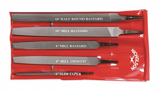 File Set Half Round Bastrd Smooth Cut