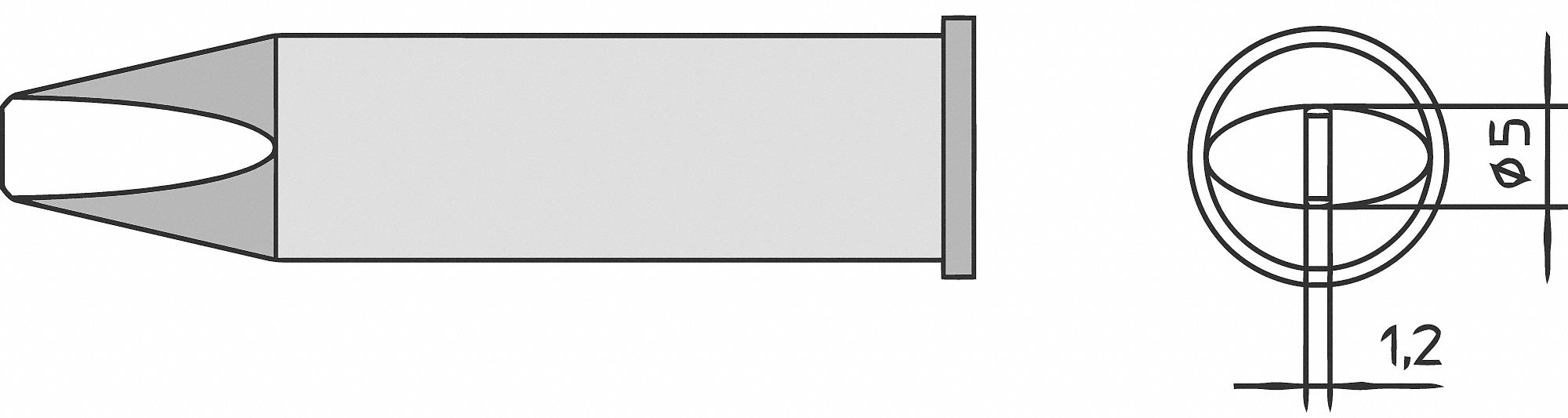 Xht D Soldering Tip Chisel 5 X 1.2