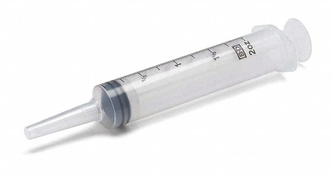 50Cc Calibrated Syringe W/Tape Red Tip