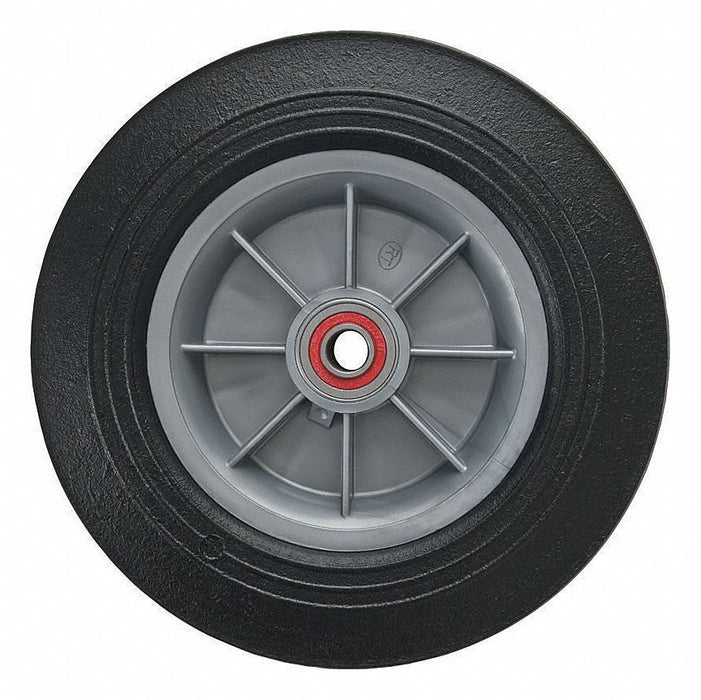Hand Truck Wheel 10in Dia Solid Rubber