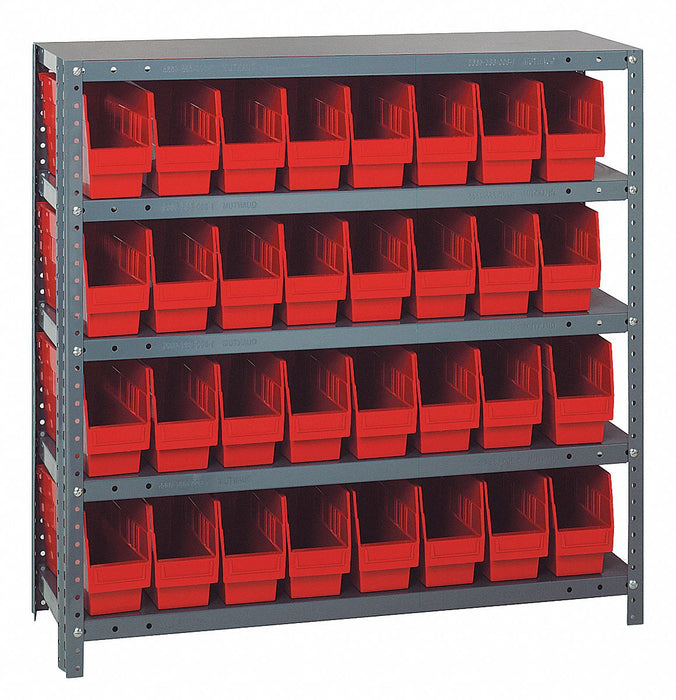 G6982 Bin Shlvng 12inx39inx36in Red