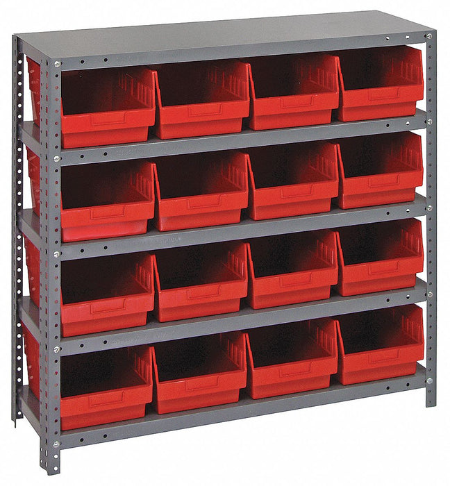 G6984 Bin Shlvng 12inx39inx36in Red