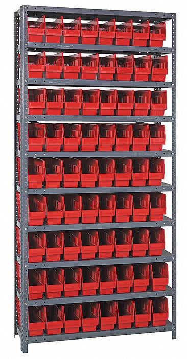 G6994 Bin Shlvng 18inx75inx36in Red