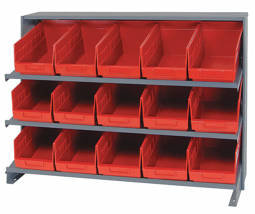 G7013 Bench Pick Rack 12x27x36in Red