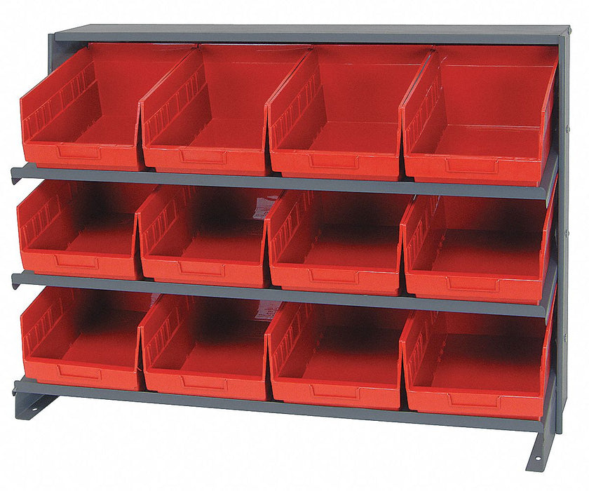 G7014 Bench Pick Rack 12x27x36in Red