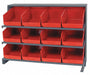 G7014 Bench Pick Rack 12x27x36in Red