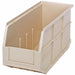G7045 Shelf Bin Ivory Polypropylene 7 in