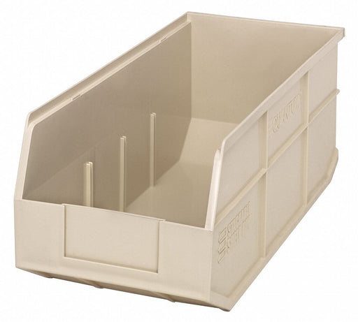 G7049 Shelf Bin Ivory Polypropylene 7 in