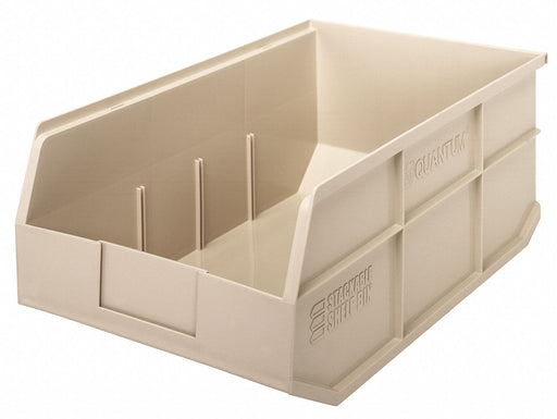 G7050 Shelf Bin Ivory Polypropylene 7 in