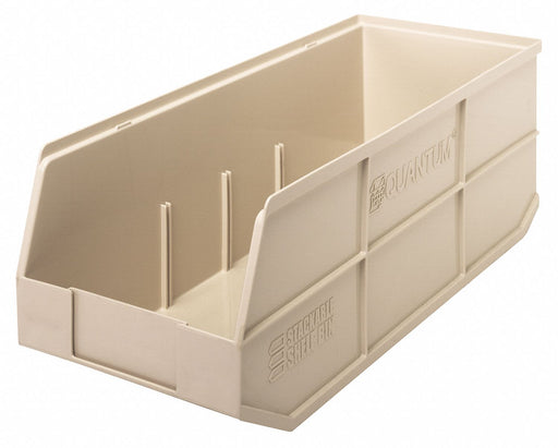 G7051 Shelf Bin Ivory Polypropylene 7 in