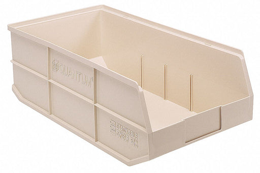 G7052 Shelf Bin Ivory Polypropylene 7 in