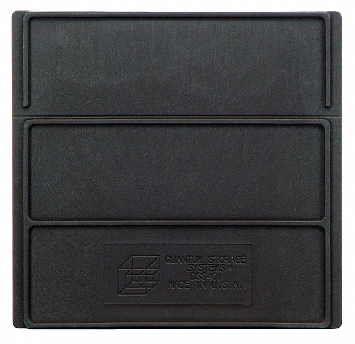 BinDivider 5.25inL Plastic Black PK6