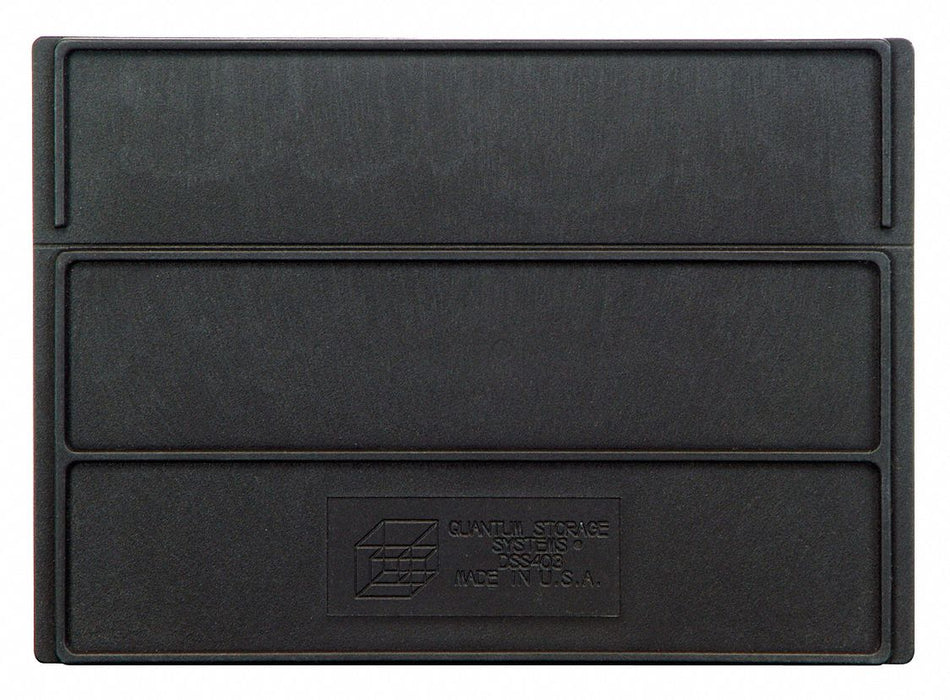 BinDivider 7.25inL Plastic Black PK6