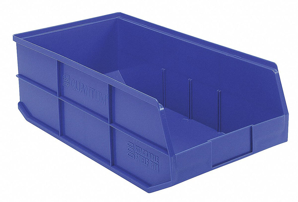 G7052 Shelf Bin Blue Polypropylene 7 in