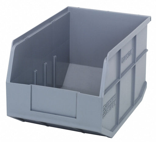 G7043 Shelf Bin Gray Polypropylene 7 in