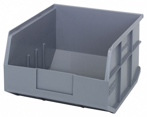G7044 Shelf Bin Gray Polypropylene 7 in