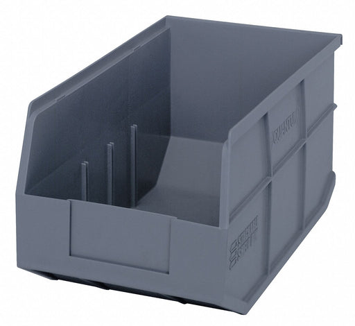G7046 Shelf Bin Gray Polypropylene 7 in