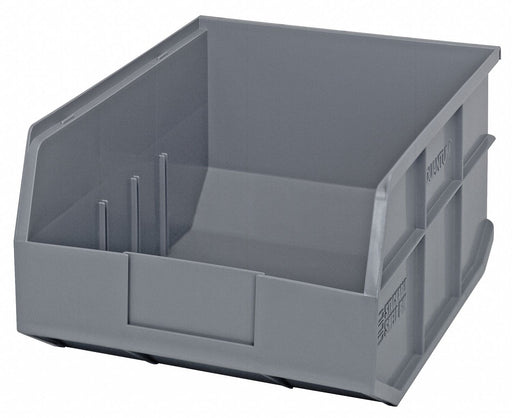 G7047 Shelf Bin Gray Polypropylene 7 in