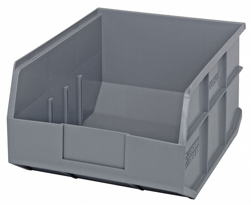 G7047 Shelf Bin Gray Polypropylene 7 in