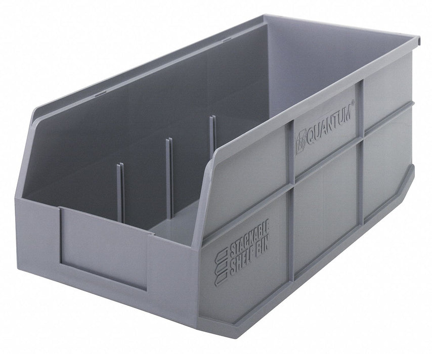 G7049 Shelf Bin 18 in L 8.25 in W Plastic