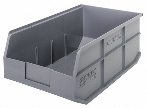 G7050 Shelf Bin Gray Polypropylene 7 in