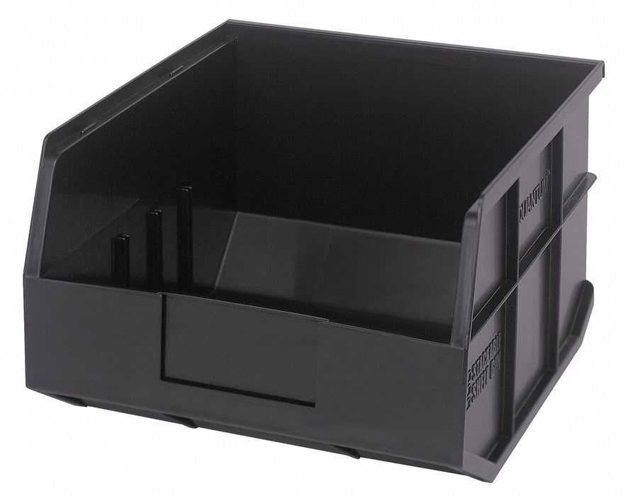 G7044 Shelf Bin Black Polypropylene 7 in