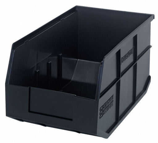 G7046 Shelf Bin Black Polypropylene 7 in
