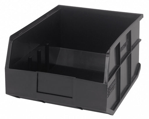 G7047 Shelf Bin Black Polypropylene 7 in