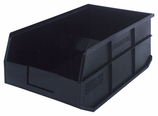 G7050 Shelf Bin Black Polypropylene 7 in