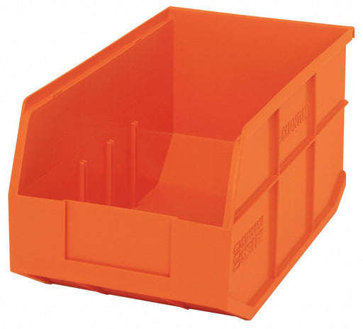 G7046 Shelf Bin Orange Polypropylene 7 in
