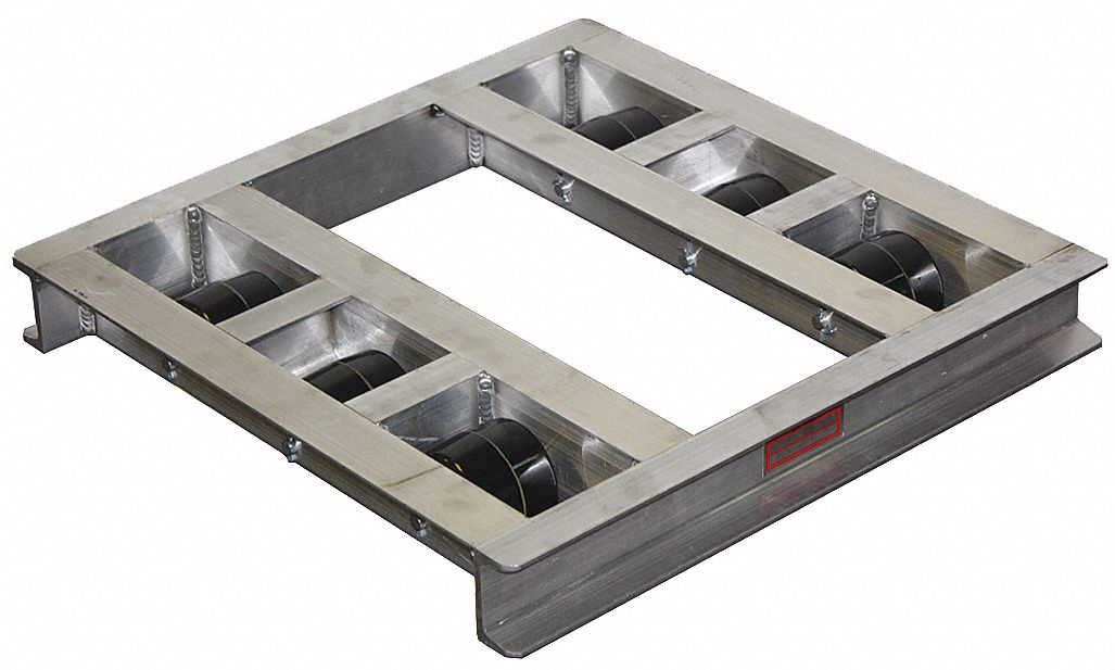 Pallet Dolly Cap 4000Lb 48x36 Aluminum