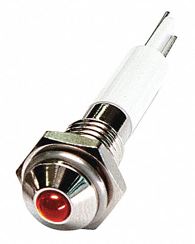 Raised Panel Light Red 12 V DC