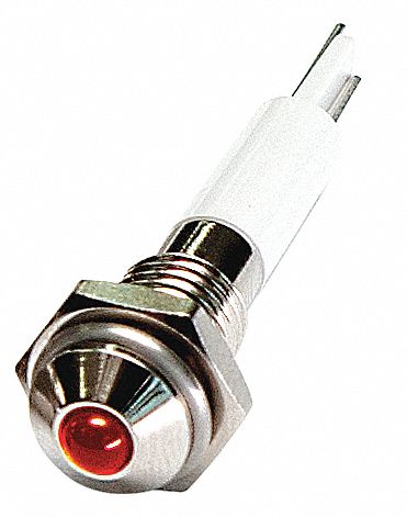 Raised Panel Light Red 24 V DC