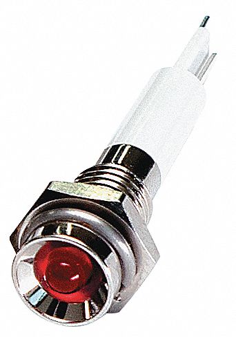Protruding Panel Light Red 12 V DC