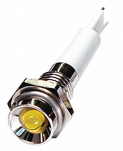 Protruding Panel Light Yellow 24 V DC